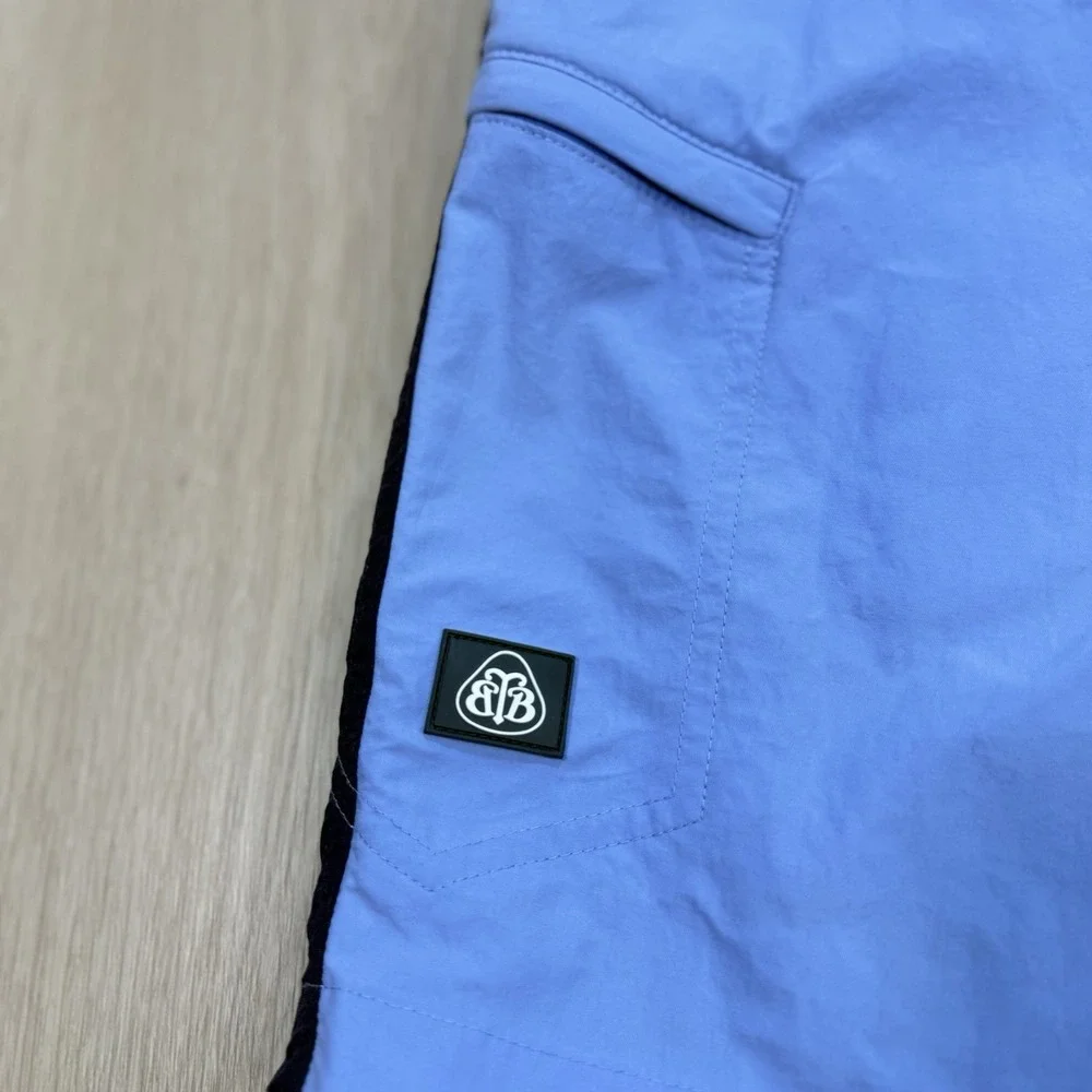 Y2K/VTG Brooks Brothers Country Club ProSport Blue Swim Trunks Mens W38 Nylon